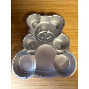 Vintage‎ Wilton Teddy Bear Cake Pan 502-3754 Aluminum 1982 USA